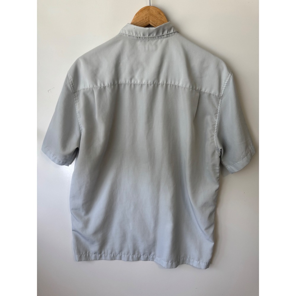 Cafe Luna Guayabera Shirt Embroidered Short‎ Sleeve Casual Mens Large - Picture 5 of 6